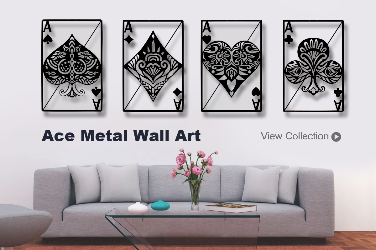 Ace Metal Wall Art Set