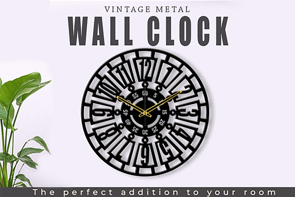 Metal Wall Clock